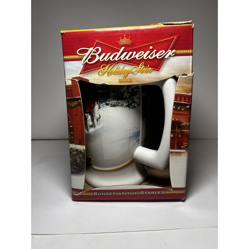 Anheuser Busch-Budweiser  "Sunset at the Stables" 2006 Lidded Holiday Stein
